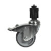 Zwenkwiel met rem inclusief expander 40×40 mm vierkant