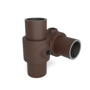 buiskoppeling kruisstuk 90 graden bruin